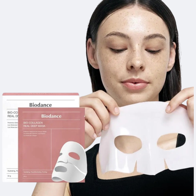 Masque Collagène en boîte de 4, pour le soin du visage