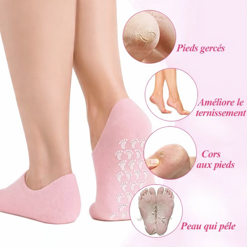 Chaussette en gel Hydratante pour le soin des pieds