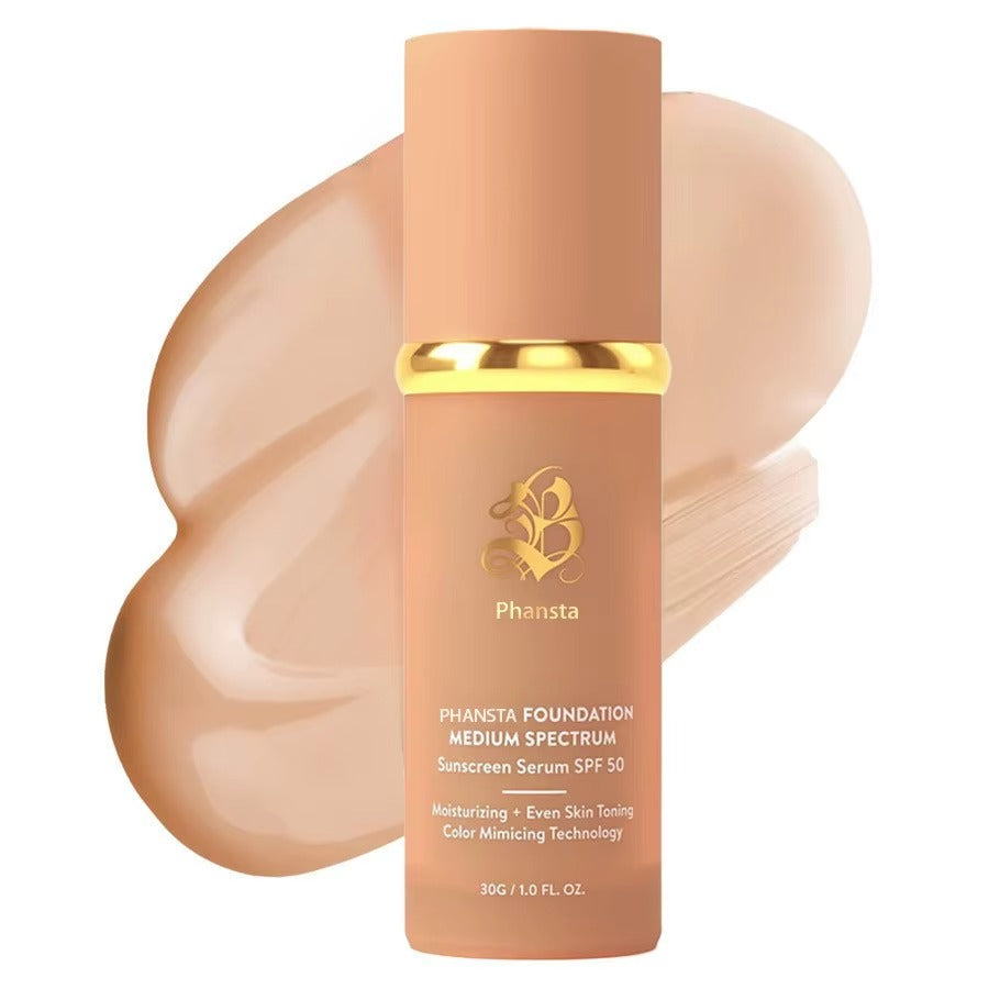Fond de teint correcteur liquide végan longue tenue 4-en-1 avec protection solaire
