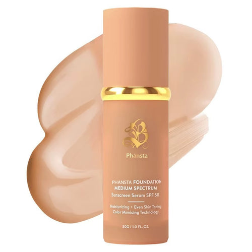 Fond de teint correcteur liquide végan longue tenue 4-en-1 avec protection solaire