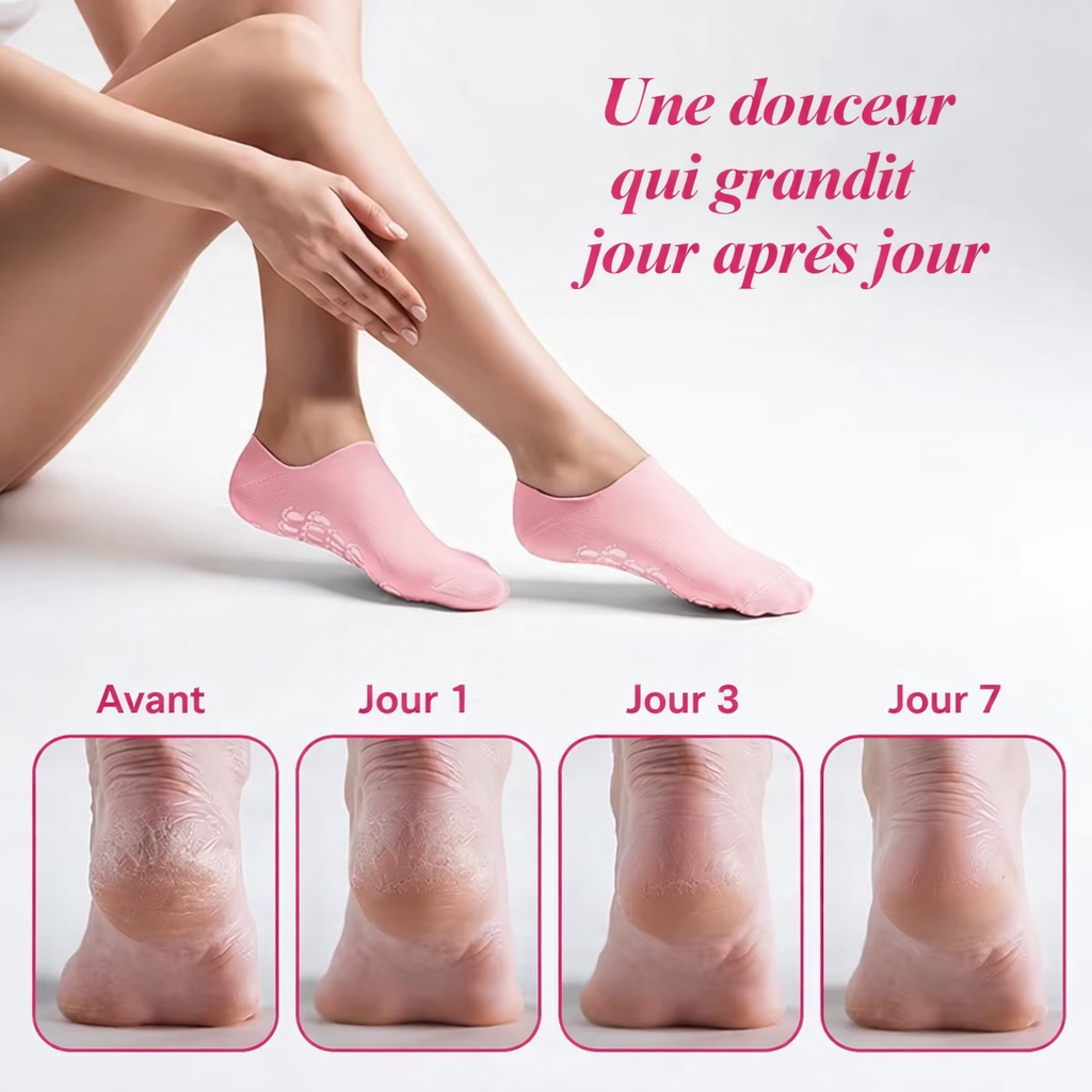 Chaussette en gel Hydratante pour le soin des pieds