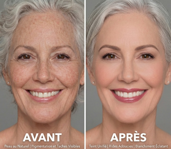 Fond de teint correcteur liquide végan longue tenue 4-en-1 avec protection solaire